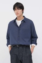 【その他のブランド/Other】のCOTTON WOOL VOILE SHIRT 人気、トレンドファッション・服の通販 founy(ファニー) ファッション Fashion レディースファッション Fashion for Women トップス・カットソー Cut & Sew Tops シャツ・ブラウス・オフィスカジュアル Elegant Blouses & Button-Ups シンプル Simple, Minimal スリーブ Sleeve, Long Sleeve / Short Sleeve バランス Balance, Style Balance ロング Long, Long-Length 定番 Standard, Basic Item thumbnail ネイビー|ID: prp329100004879064 ipo3291000000036406769