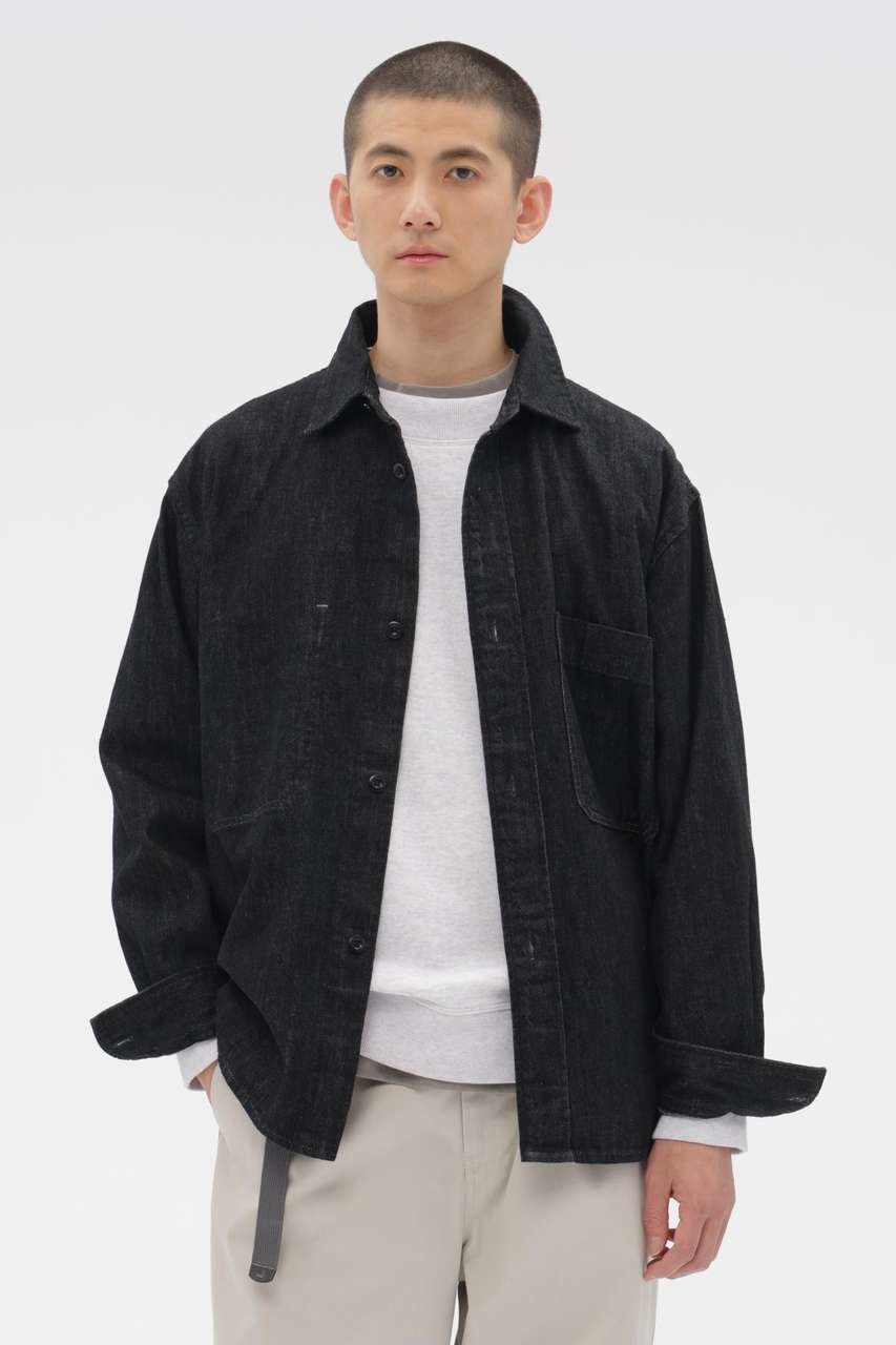 【その他のブランド/Other】のCANTON BLACK LIGHT DENIM SHIRT インテリア・キッズ・メンズ・レディースファッション・服の通販 founy(ファニー) 　ファッション　Fashion　レディースファッション　Fashion for Women　トップス・カットソー　Cut & Sew Tops　シャツ・ブラウス・オフィスカジュアル　Elegant Blouses & Button-Ups　スリーブ　Sleeve, Long Sleeve / Short Sleeve　デニム　Denim, Jeans Material　ネップ　Nepp, Slub Yarn　ベーシック　Basic, Essential　ロング　Long, Long-Length　ロールアップ　Roll-Up, Cuffed Hem　ワーク　Workwear, Utility Style　ヴィンテージ　Vintage Style　ブラック|ID: prp329100004879074 ipo3291000000036406842