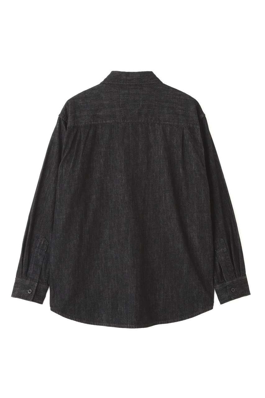 【その他のブランド/Other】のCANTON BLACK LIGHT DENIM SHIRT 人気、トレンドファッション・服の通販 founy(ファニー) 　ファッション　Fashion　レディースファッション　Fashion for Women　トップス・カットソー　Cut & Sew Tops　シャツ・ブラウス・オフィスカジュアル　Elegant Blouses & Button-Ups　スリーブ　Sleeve, Long Sleeve / Short Sleeve　デニム　Denim, Jeans Material　ネップ　Nepp, Slub Yarn　ベーシック　Basic, Essential　ロング　Long, Long-Length　ロールアップ　Roll-Up, Cuffed Hem　ワーク　Workwear, Utility Style　ヴィンテージ　Vintage Style　other-6|ID: prp329100004879074 ipo3291000000036406847