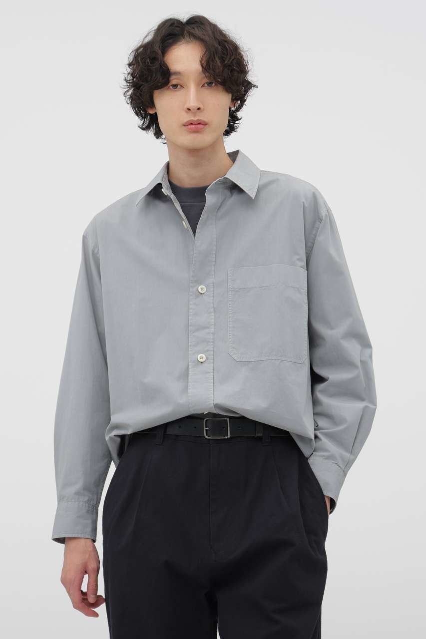 【その他のブランド/Other】のCOMPACT COTTON POPLIN SHIRT インテリア・キッズ・メンズ・レディースファッション・服の通販 founy(ファニー) ファッション Fashion レディースファッション Fashion for Women トップス・カットソー Cut & Sew Tops シャツ・ブラウス・オフィスカジュアル Elegant Blouses & Button-Ups スリーブ Sleeve, Long Sleeve / Short Sleeve フィット Fit, Slim Fit フラット Flat, Flat Shoes ブロード Broadcloth, Fine Cotton リラックス Relax, Relaxed Fit ロング Long, Long-Length ワイド Wide, Wide Fit グリーン|ID: prp329100004879077 ipo3291000000036406866