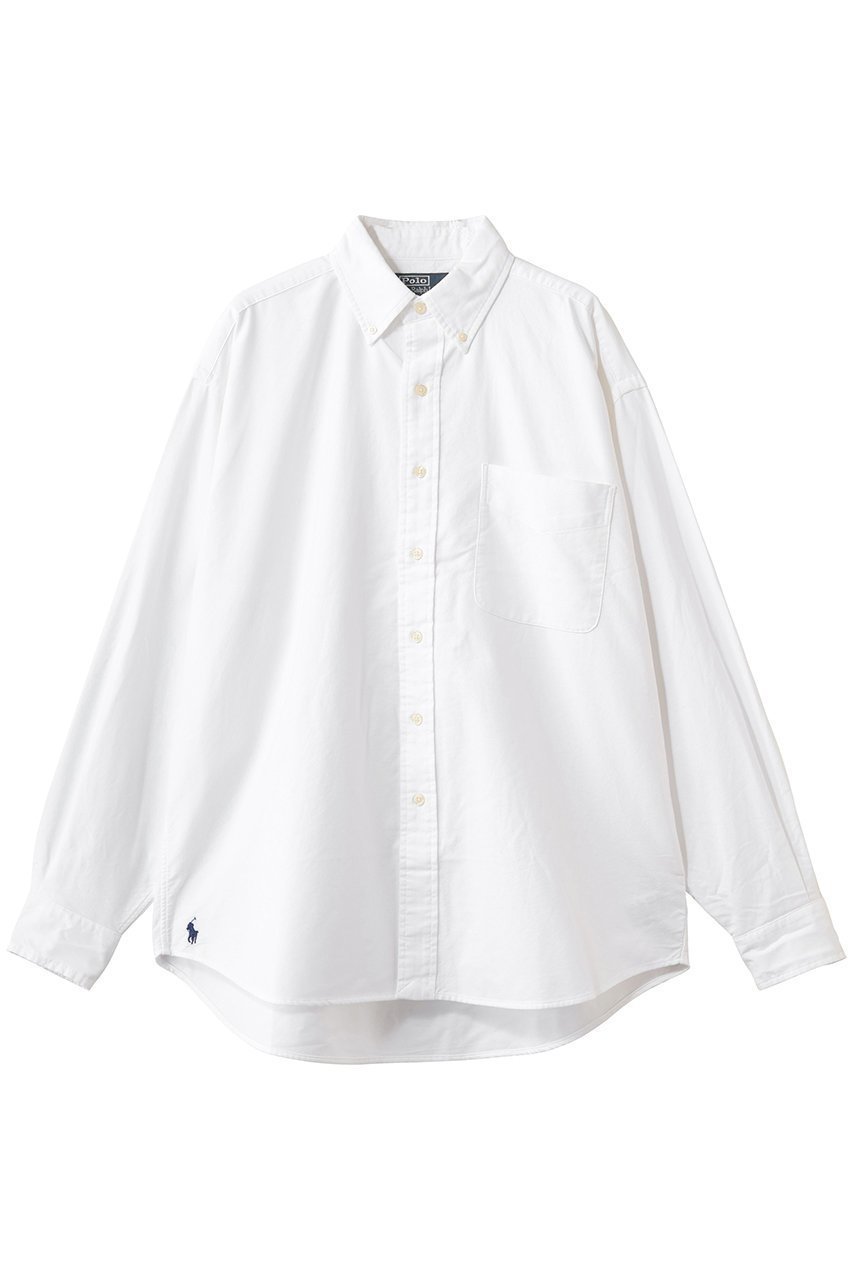 【プルミエ アロンディスモン/1er Arrondissement】の【RALPH LAUREN】ボタンダウンシャツ 人気、トレンドファッション・服の通販 founy(ファニー) 　ファッション　Fashion　レディースファッション　Fashion for Women　トップス・カットソー　Cut & Sew Tops　シャツ・ブラウス・オフィスカジュアル　Elegant Blouses & Button-Ups　シンプル　Simple, Minimal　スリーブ　Sleeve, Long Sleeve / Short Sleeve　デニム　Denim, Jeans Material　ビッグ　Big, Oversized　ミックス　Mix, Mixed Style　ロング　Long, Long-Length　新作・新入荷　New Arrivals / New In　 other-1|ID: prp329100004879078 ipo3291000000036406873