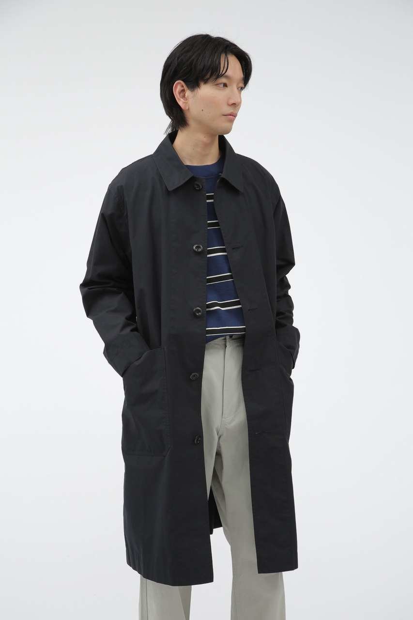 【その他のブランド/Other】のPROOFED COTTON POPLIN インテリア・キッズ・メンズ・レディースファッション・服の通販 founy(ファニー) ファッション Fashion レディースファッション Fashion for Women アウター Coat / Outerwear Collection コート・ロングコート・ピーコート Long Coats, Peacoats & More テクスチャー Texture, Textured Fabric フィット Fit, Slim Fit ポケット Pocket, Pocket Detail ロング Long, Long-Length ワーク Workwear, Utility Style 軽量 Lightweight, Ultra Light ネイビー|ID: prp329100004879098 ipo3291000000036407036