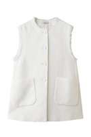 【ジェイドット/j.】のコットン混ツイード ボタンジレ 人気、トレンドファッション・服の通販 founy(ファニー) ファッション Fashion レディースファッション Fashion for Women アウター Coat / Outerwear Collection レディースジャケット・軽アウター Jackets ジャケット Jacket, Outerwear ツイード Twill, Twill Weave フリンジ Fringe, Tassel ベスト Vest, Waistcoat ポケット Pocket, Pocket Detail 新作・新入荷 New Arrivals / New In 春 Spring |ID:prp329100004879107