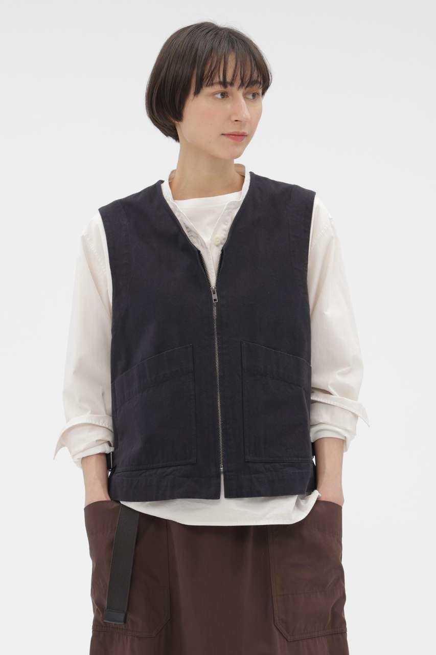 【マーガレットハウエル/MARGARET HOWELL】のFADED COTTON TWILL BLOUSON インテリア・キッズ・メンズ・レディースファッション・服の通販 founy(ファニー) ファッション Fashion レディースファッション Fashion for Women アウター Coat / Outerwear Collection レディースジャケット・軽アウター Jackets ブルゾンジャケット・スポーティアウター Blouson Jackets おすすめ Recommended / Our Picks インディゴ Indigo Denim ジャケット Jacket, Outerwear セットアップ Set-Up, Coordinated Outfit ツイル Twist, Twisted Detail バランス Balance, Style Balance ベスト Vest, Waistcoat ポケット Pocket, Pocket Detail エレガント 上品 Elegant 新作・新入荷 New Arrivals / New In ブルー|ID: prp329100004879114 ipo3291000000036407171