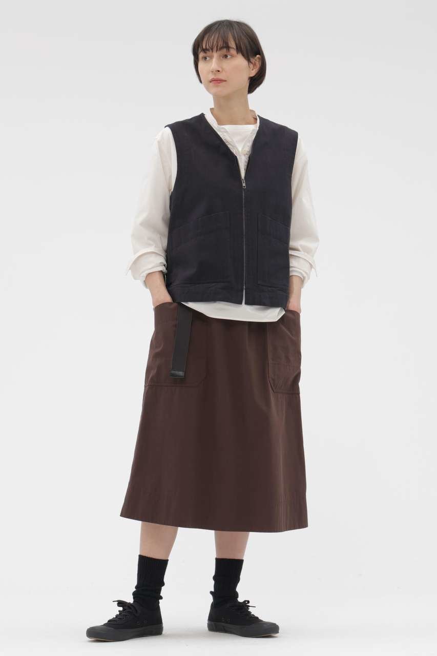 【マーガレットハウエル/MARGARET HOWELL】のFADED COTTON TWILL BLOUSON 人気、トレンドファッション・服の通販 founy(ファニー) ファッション Fashion レディースファッション Fashion for Women アウター Coat / Outerwear Collection レディースジャケット・軽アウター Jackets ブルゾンジャケット・スポーティアウター Blouson Jackets おすすめ Recommended / Our Picks インディゴ Indigo Denim ジャケット Jacket, Outerwear セットアップ Set-Up, Coordinated Outfit ツイル Twist, Twisted Detail バランス Balance, Style Balance ベスト Vest, Waistcoat ポケット Pocket, Pocket Detail エレガント 上品 Elegant 新作・新入荷 New Arrivals / New In other-2|ID: prp329100004879114 ipo3291000000036407172