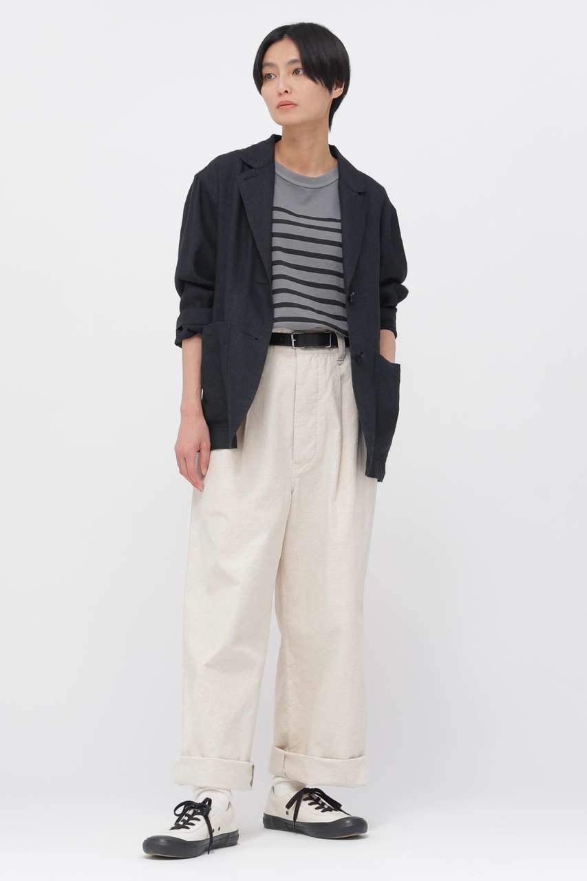 【マーガレットハウエル/MARGARET HOWELL】のFADED WOOL LINEN TWILL JACKET 人気、トレンドファッション・服の通販 founy(ファニー) 　ファッション　Fashion　レディースファッション　Fashion for Women　アウター　Coat / Outerwear Collection　レディースジャケット・軽アウター　Jackets　おすすめ　Recommended / Our Picks　ジャケット　Jacket, Outerwear　セットアップ　Set-Up, Coordinated Outfit　ツイル　Twist, Twisted Detail　テーラード　Tailored, Tailored Fit　バランス　Balance, Style Balance　フィット　Fit, Slim Fit　フォーマル　Formal, Dressy　フロント　Front, Front Design　ブルゾン　Blouson, Bomber Jacket　ポケット　Pocket, Pocket Detail　ミックス　Mix, Mixed Style　リネン　Linen, Linen Fabric　ワーク　Workwear, Utility Style　ヴィンテージ　Vintage Style　新作・新入荷　New Arrivals / New In　other-2|ID: prp329100004879115 ipo3291000000036407181