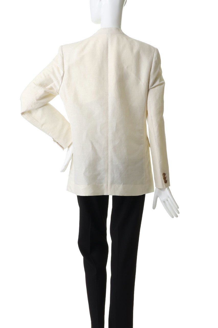 【デザイン ワークス/DESIGN WORKS】の【セットアップ対応】リネン混ノーカラージャケット 人気、トレンドファッション・服の通販 founy(ファニー) 　ファッション　Fashion　レディースファッション　Fashion for Women　アウター　Coat / Outerwear Collection　レディースジャケット・軽アウター　Jackets　ノーカラージャケット / シンプル上品コーデ　Collarless Jackets　シンプル　Simple, Minimal　ジャケット　Jacket, Outerwear　ストライプ　Stripe, Striped Pattern　セットアップ　Set-Up, Coordinated Outfit　デニム　Denim, Jeans Material　ネップ　Nepp, Slub Yarn　フェミニン　Feminine, Girly　フォルム　Silhouette, Form　リネン　Linen, Linen Fabric　エレガント 上品　Elegant　夏　Summer　新作・新入荷　New Arrivals / New In　春　Spring　S/S・春夏　SS, Spring/Summer, Warm Season　other-4|ID: prp329100004879116 ipo3291000000036407192