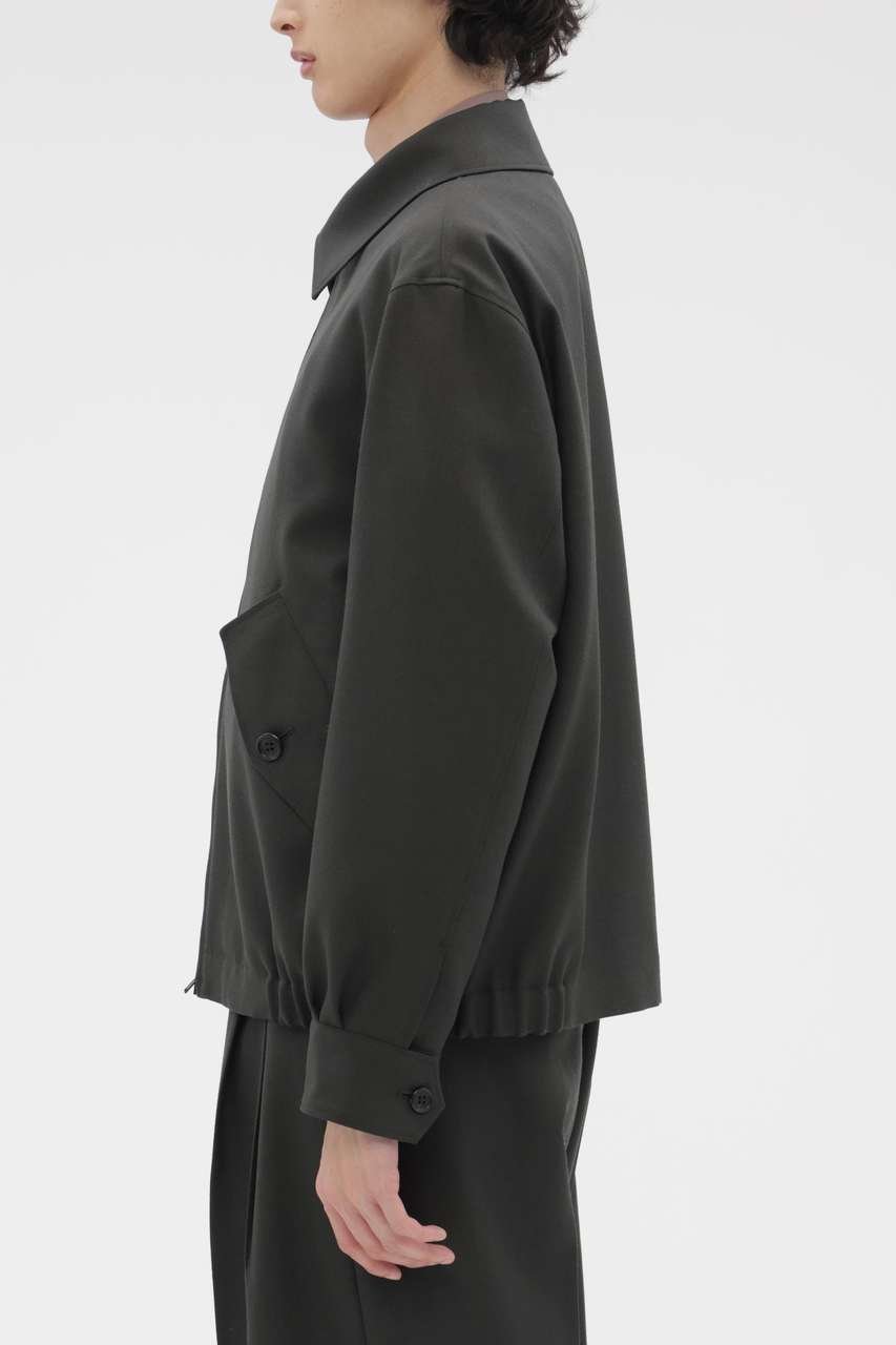 【その他のブランド/Other】のDOUBLE TWISTED WOOL BLOUSON 人気、トレンドファッション・服の通販 founy(ファニー) 　ファッション　Fashion　レディースファッション　Fashion for Women　アウター　Coat / Outerwear Collection　レディースジャケット・軽アウター　Jackets　ブルゾンジャケット・スポーティアウター　Blouson Jackets　おすすめ　Recommended / Our Picks　キャンバス　Canvas, Canvas Fabric　シンプル　Simple, Minimal　ジャケット　Jacket, Outerwear　セットアップ　Set-Up, Coordinated Outfit　フラップ　Flap, Flap Pocket　フロント　Front, Front Design　ブルゾン　Blouson, Bomber Jacket　ヴィンテージ　Vintage Style　新作・新入荷　New Arrivals / New In　other-3|ID: prp329100004879124 ipo3291000000036407262