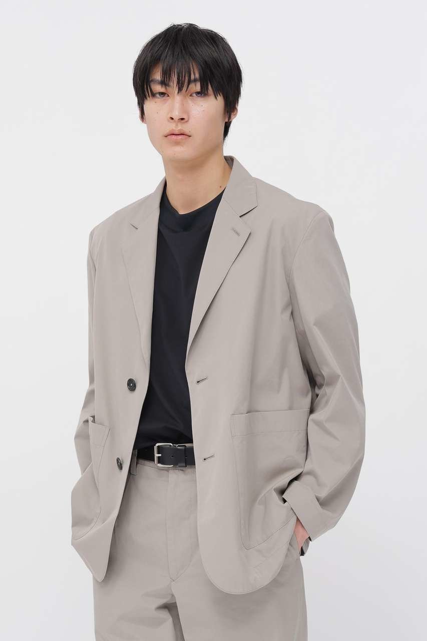 【マーガレット ハウエル/MARGARET HOWELL / MEN】のCOTTON SILK PLAINWEAVE JACKET インテリア・キッズ・メンズ・レディースファッション・服の通販 founy(ファウニー) 　ファッション　Fashion　メンズファッション　Fashion for Men　おすすめ　Recommended / Our Picks　シルク　Silk, 100% Silk　ジャケット　Jacket, Outerwear　セットアップ　Set-Up, Coordinated Outfit　ドレープ　Drape, Draping Fabric　パッチ　Patch, Appliqué　ポケット　Pocket, Pocket Detail　エレガント 上品　Elegant　夏　Summer　春　Spring　S/S・春夏　SS, Spring/Summer, Warm Season　ベージュ|ID: prp329100004879126 ipo3291000000036520316