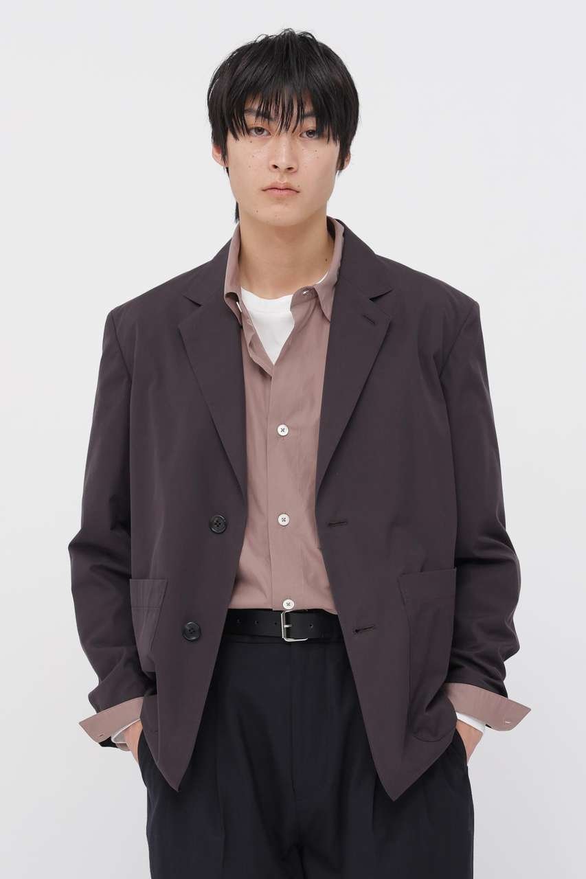 【マーガレット ハウエル/MARGARET HOWELL / MEN】のCOTTON SILK PLAINWEAVE JACKET インテリア・キッズ・メンズ・レディースファッション・服の通販 founy(ファウニー) 　ファッション　Fashion　メンズファッション　Fashion for Men　おすすめ　Recommended / Our Picks　シルク　Silk, 100% Silk　ジャケット　Jacket, Outerwear　セットアップ　Set-Up, Coordinated Outfit　ドレープ　Drape, Draping Fabric　パッチ　Patch, Appliqué　ポケット　Pocket, Pocket Detail　エレガント 上品　Elegant　夏　Summer　春　Spring　S/S・春夏　SS, Spring/Summer, Warm Season　ブラウン|ID: prp329100004879126 ipo3291000000036520317
