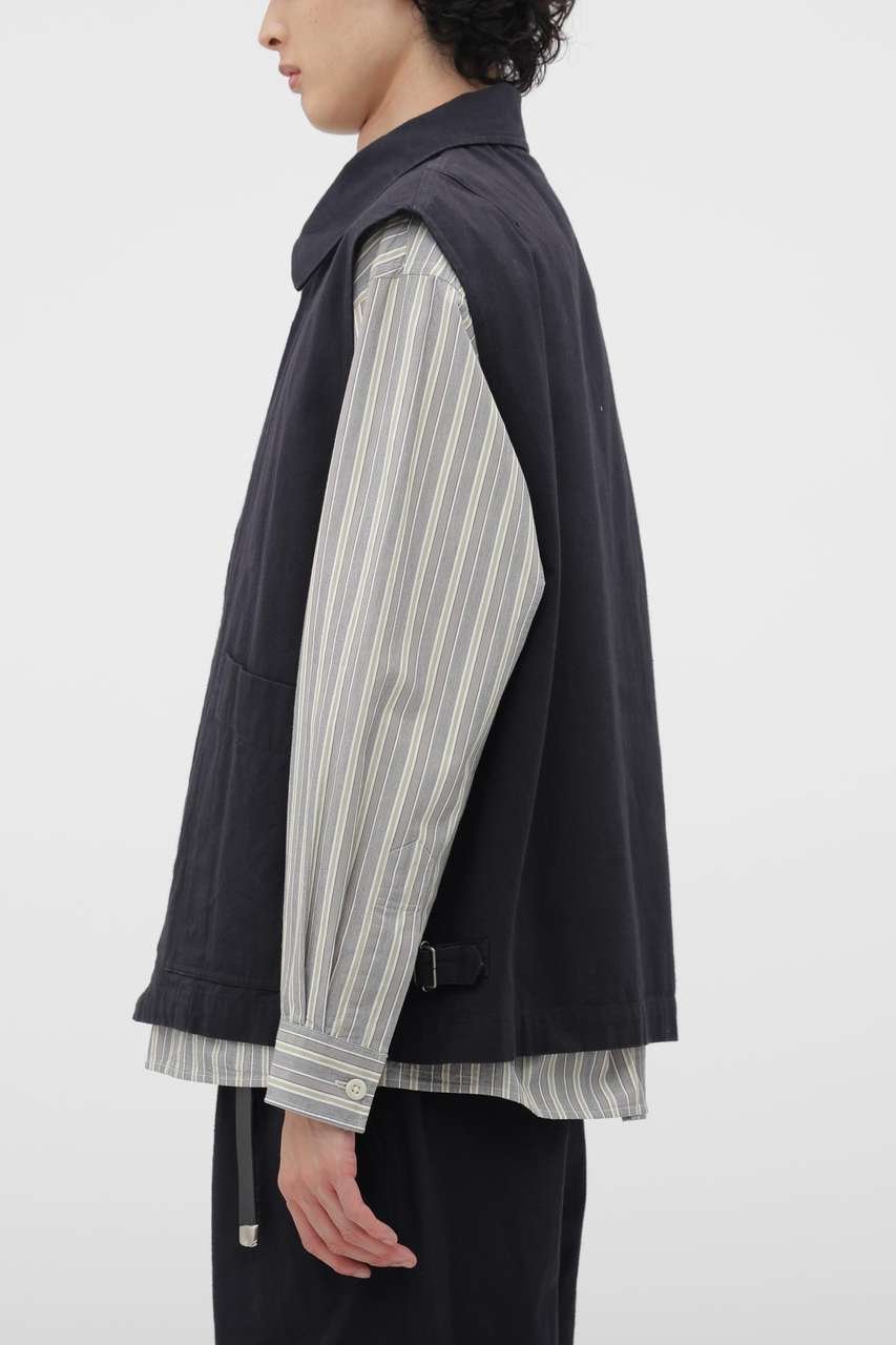 【その他のブランド/Other】のFADED COTTON TWILL BLOUSON 人気、トレンドファッション・服の通販 founy(ファニー) 　ファッション　Fashion　レディースファッション　Fashion for Women　アウター　Coat / Outerwear Collection　レディースジャケット・軽アウター　Jackets　ブルゾンジャケット・スポーティアウター　Blouson Jackets　おすすめ　Recommended / Our Picks　インディゴ　Indigo Denim　ジャケット　Jacket, Outerwear　セットアップ　Set-Up, Coordinated Outfit　バランス　Balance, Style Balance　ベスト　Vest, Waistcoat　ポケット　Pocket, Pocket Detail　エレガント 上品　Elegant　other-3|ID: prp329100004879141 ipo3291000000036407405