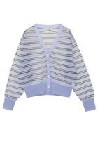 【マルティニーク/martinique】の【l heritage martinique】シアーボーダーカーディガン 人気、トレンドファッション・服の通販 founy(ファニー) ファッション Fashion レディースファッション Fashion for Women トップス・カットソー Cut & Sew Tops ニット Knit Tops & Sweaters カーディガン・羽織り Layered Style Cardigans おすすめ Recommended / Our Picks カーディガン Cardigan, Knitwear シアー Sheer, See-Through ストライプ Stripe, Striped Pattern チェック Check, Plaid, Tartan パターン Pattern, Design Print ボーダー Border, Stripe 夏 Summer 新作・新入荷 New Arrivals / New In 春 Spring S/S・春夏 SS, Spring/Summer, Warm Season thumbnail サックス|ID: prp329100004879151 ipo3291000000036407484