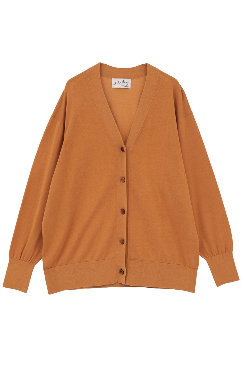 【マルティニーク/martinique】の【l heritage martinique】シルクコットンVネックカーディガン 【l heritage martinique】シルクコットンVネックカーディガン インテリア・キッズ・メンズ・レディースファッション・服の通販 founy(ファニー) ファッション Fashion レディースファッション Fashion for Women トップス・カットソー Cut & Sew Tops ニット Knit Tops & Sweaters カーディガン・羽織り Layered Style Cardigans Vネックトップス V-Neck Tops / V-Cut Neckline Shirts おすすめ Recommended / Our Picks カーディガン Cardigan, Knitwear シルク Silk, 100% Silk ノースリーブ Sleeveless, No-Sleeve リラックス Relax, Relaxed Fit 定番 Standard, Basic Item 新作・新入荷 New Arrivals / New In 羽織 Haori, Light Jacket キャメル|ID: prp329100004879152 ipo3291000000036407487