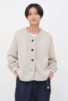 【マーガレットハウエル/MARGARET HOWELL】のCOATED COTTON KNITWEAR 人気、トレンドファッション・服の通販 founy(ファニー) ファッション Fashion レディースファッション Fashion for Women トップス・カットソー Cut & Sew Tops ニット Knit Tops & Sweaters カーディガン・羽織り Layered Style Cardigans カーディガン Cardigan, Knitwear コーティング Coating, Coated Finish モダン Modern, Contemporary ラウンド Round, Round Neck リネン Linen, Linen Fabric ワイド Wide, Wide Fit 新作・新入荷 New Arrivals / New In thumbnail ホワイト|ID: prp329100004879155 ipo3291000000036407504