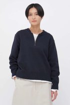 【マーガレットハウエル/MARGARET HOWELL】のDENSE ECO PLATED COTTON KNITWEAR ネイビー|ID: prp329100004879156 ipo3291000000036407512