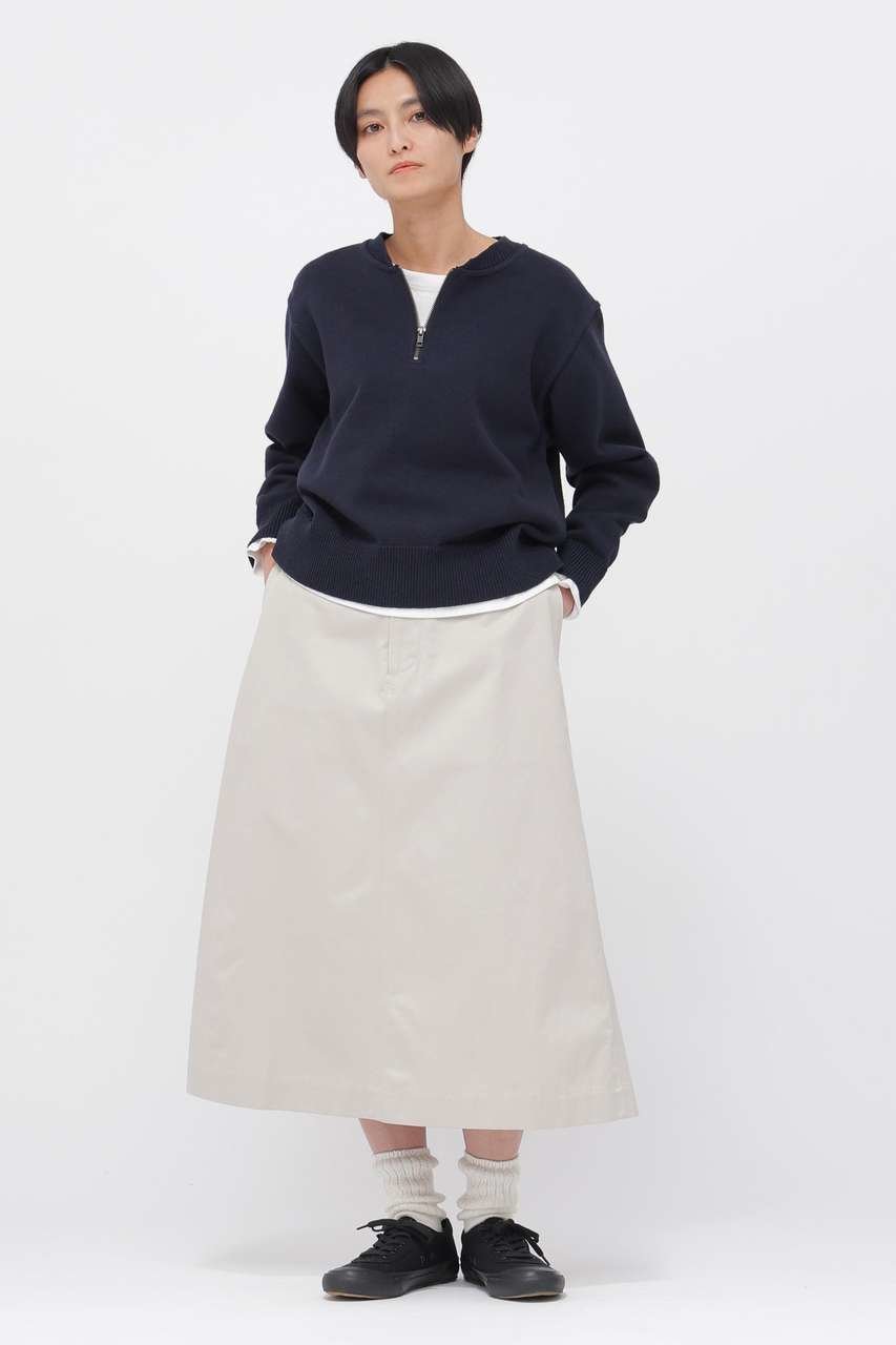 【マーガレットハウエル/MARGARET HOWELL】のDENSE ECO PLATED COTTON KNITWEAR 大人の最旬トレンドファッション＆コーディネート founy(ファウニー) 　ファッション　Fashion　レディースファッション　Fashion for Women　トップス・カットソー　Cut & Sew Tops　ニット　Knit Tops & Sweaters　カーディガン・羽織り　Layered Style Cardigans　カッティング　Cutting Detail　カーディガン　Cardigan, Knitwear　スポーティ　Sporty, Casual Athletic　ミドル　Middle Length, Mid Height　ラウンド　Round, Round Neck　other-2|ID: prp329100004879156 ipo3291000000036407513