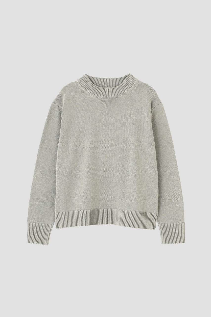 【マーガレットハウエル/MARGARET HOWELL】のSPORTS COTTON KNITWEAR 人気、トレンドファッション・服の通販 founy(ファニー) ファッション Fashion レディースファッション Fashion for Women トップス・カットソー Cut & Sew Tops ニット Knit Tops & Sweaters カジュアルプルオーバー・ニットトップス Pullovers & Knit Tops / Casual Pullovers コンパクト Compact, Small Size シンプル Simple, Minimal スウェット / スエット Sweatshirt, Sweatwear デニム Denim, Jeans Material バランス Balance, Style Balance フィット Fit, Slim Fit 新作・新入荷 New Arrivals / New In other-3|ID: prp329100004879158 ipo3291000000036407529