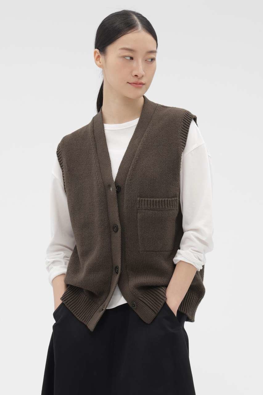 【マーガレットハウエル/MARGARET HOWELL】のRECYCLED COTTON KNITWEAR 人気、トレンドファッション・服の通販 founy(ファニー) 　ファッション　Fashion　レディースファッション　Fashion for Women　トップス・カットソー　Cut & Sew Tops　ニット　Knit Tops & Sweaters　カジュアルプルオーバー・ニットトップス　Pullovers & Knit Tops / Casual Pullovers　フィット　Fit, Slim Fit　ポケット　Pocket, Pocket Detail　ワーク　Workwear, Utility Style　新作・新入荷　New Arrivals / New In　 other-1|ID: prp329100004879160 ipo3291000000036407541