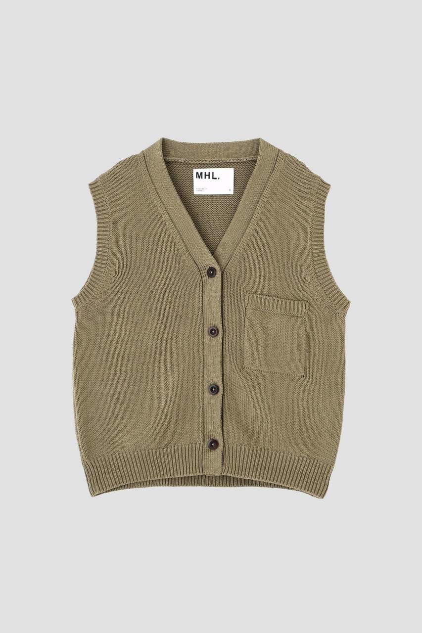 【マーガレットハウエル/MARGARET HOWELL】のRECYCLED COTTON KNITWEAR 人気、トレンドファッション・服の通販 founy(ファニー) 　ファッション　Fashion　レディースファッション　Fashion for Women　トップス・カットソー　Cut & Sew Tops　ニット　Knit Tops & Sweaters　カジュアルプルオーバー・ニットトップス　Pullovers & Knit Tops / Casual Pullovers　フィット　Fit, Slim Fit　ポケット　Pocket, Pocket Detail　ワーク　Workwear, Utility Style　新作・新入荷　New Arrivals / New In　other-5|ID: prp329100004879160 ipo3291000000036407547