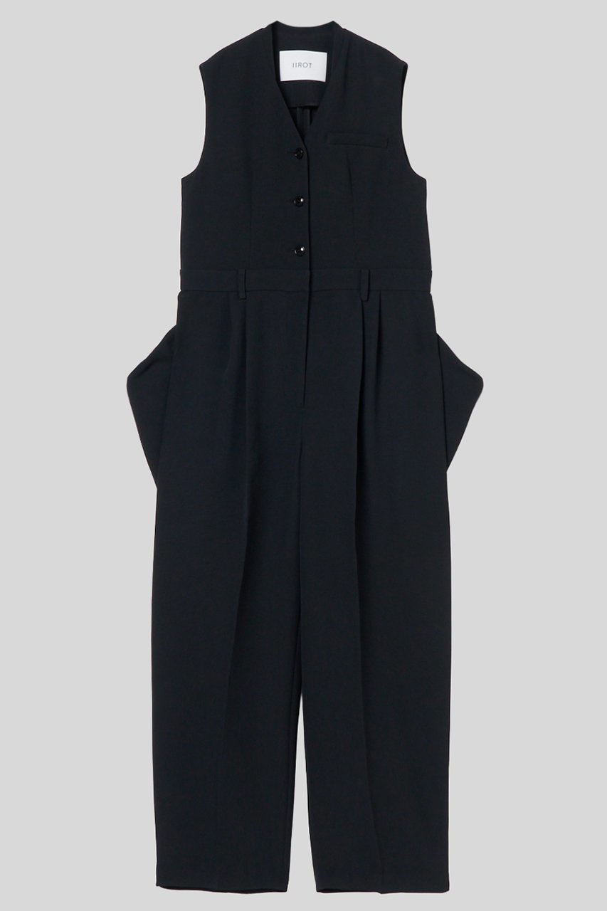 【イロット/IIROT】のジャンプスーツ インテリア・キッズ・メンズ・レディースファッション・服の通販 founy(ファニー) ファッション Fashion レディースファッション Fashion for Women パンツ Pants & Trousers コンパクト Compact, Small Size スーツ Suit, Formalwear フォルム Silhouette, Form ボトム Bottoms, Lower Wear ポケット Pocket, Pocket Detail リラックス Relax, Relaxed Fit 夏 Summer 新作・新入荷 New Arrivals / New In 長袖 Long Sleeve, Full Sleeve ブラック|ID: prp329100004879172 ipo3291000000036407637