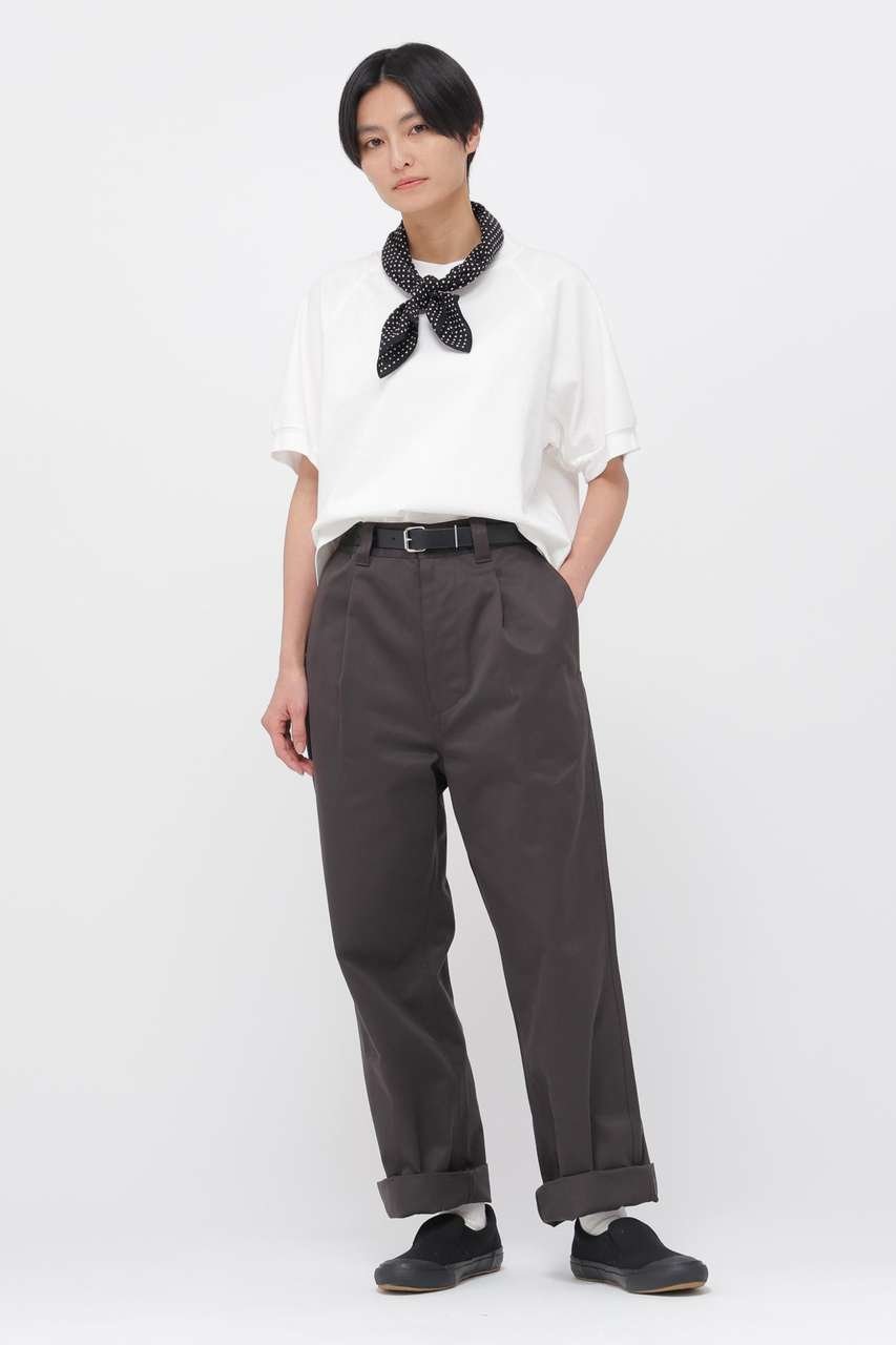 【マーガレットハウエル/MARGARET HOWELL】のWASHED CHINO COTTON TROUSERS インテリア・キッズ・メンズ・レディースファッション・服の通販 founy(ファニー) ファッション Fashion レディースファッション Fashion for Women パンツ Pants & Trousers バランス Balance, Style Balance 新作・新入荷 New Arrivals / New In グレー|ID: prp329100004879175 ipo3291000000036407657