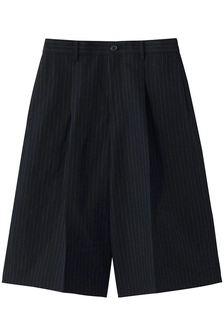 【デザイン ワークス/DESIGN WORKS】の【セットアップ対応】リネン混タックハーフパンツ インテリア・キッズ・メンズ・レディースファッション・服の通販 founy(ファニー) 　ファッション　Fashion　レディースファッション　Fashion for Women　セットアップ　Matching Sets　レディースパンツ・ボトムス　Pants & Trousers / Bottoms　パンツ　Pants & Trousers　ショートパンツ・ハーフパンツ　High-Waisted & Relaxed Shorts　おすすめ　Recommended / Our Picks　クラシカル　Classical, Vintage-Inspired　ジャケット　Jacket, Outerwear　セットアップ　Set-Up, Coordinated Outfit　ハーフ　Half, Half-Length　フェミニン　Feminine, Girly　リネン　Linen, Linen Fabric　リラックス　Relax, Relaxed Fit　エレガント 上品　Elegant　夏　Summer　新作・新入荷　New Arrivals / New In　春　Spring　S/S・春夏　SS, Spring/Summer, Warm Season　ネイビー|ID: prp329100004879181 ipo3291000000036407700