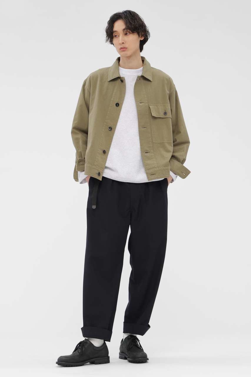 【その他のブランド/Other】のUNIFORM WOOL POLYESTER TROUSERS 人気、トレンドファッション・服の通販 founy(ファニー) 　ファッション　Fashion　レディースファッション　Fashion for Women　パンツ　Pants & Trousers　おすすめ　Recommended / Our Picks　なめらか　Smooth, Silky Texture　シンプル　Simple, Minimal　セットアップ　Set-Up, Coordinated Outfit　パッチ　Patch, Appliqué　フラット　Flat, Flat Shoes　フロント　Front, Front Design　ブルゾン　Blouson, Bomber Jacket　ポケット　Pocket, Pocket Detail　メタル　Metal, Metal Parts　ワーク　Workwear, Utility Style　other-6|ID: prp329100004879207 ipo3291000000036407925