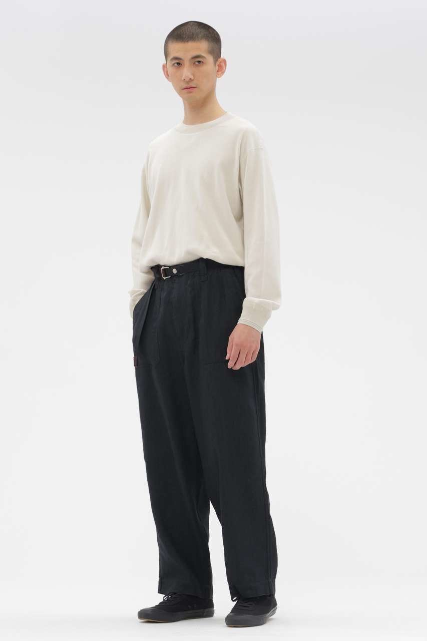 【その他のブランド/Other】のFADED WOOL LINEN TWILL TROUSERS 人気、トレンドファッション・服の通販 founy(ファニー) 　ファッション　Fashion　レディースファッション　Fashion for Women　パンツ　Pants & Trousers　おすすめ　Recommended / Our Picks　シャーリング　Shirring, Ruched　ジャケット　Jacket, Outerwear　ストレート　Straight, Straight Cut　セットアップ　Set-Up, Coordinated Outfit　ツイル　Twist, Twisted Detail　パッチ　Patch, Appliqué　フラップ　Flap, Flap Pocket　ポケット　Pocket, Pocket Detail　ミックス　Mix, Mixed Style　リネン　Linen, Linen Fabric　リラックス　Relax, Relaxed Fit　ヴィンテージ　Vintage Style　other-3|ID: prp329100004879212 ipo3291000000036407965