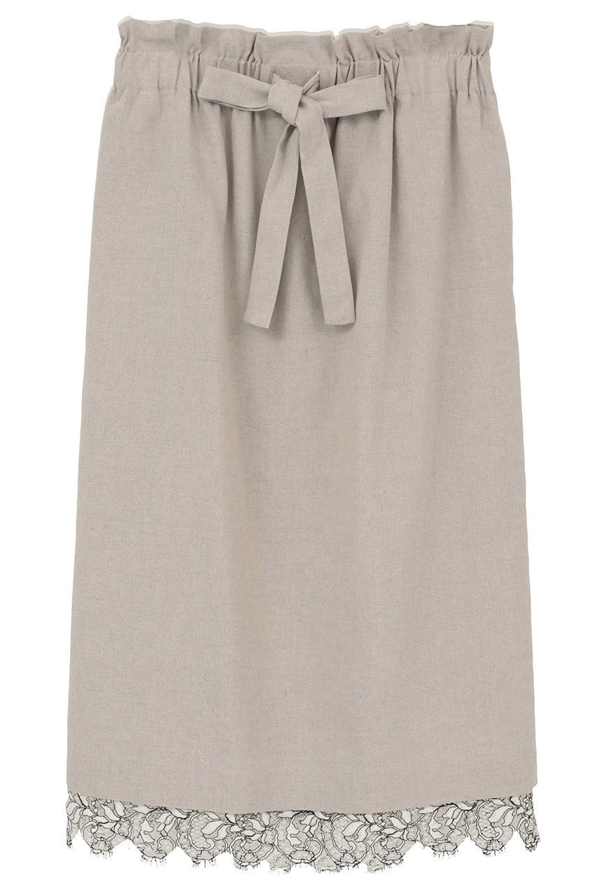 【マルティニーク/martinique】の【l heritage martinique】ストレッチリネンミディアムスカート インテリア・キッズ・メンズ・レディースファッション・服の通販 founy(ファニー) 　ファッション　Fashion　レディースファッション　Fashion for Women　スカート　Skirts　ロングスカート　Long Skirts / Maxi & Midi Skirts　おすすめ　Recommended / Our Picks　シャーリング　Shirring, Ruched　ストレッチ　Stretch, Stretchy Fabric　タイトスカート　Pencil Skirt, Tight Skirt　リネン　Linen, Linen Fabric　リボン　Ribbon, Bow　リラックス　Relax, Relaxed Fit　レース　Lace, Lace Fabric　ロング　Long, Long-Length　新作・新入荷　New Arrivals / New In　ナチュラル|ID: prp329100004879234 ipo3291000000036408145