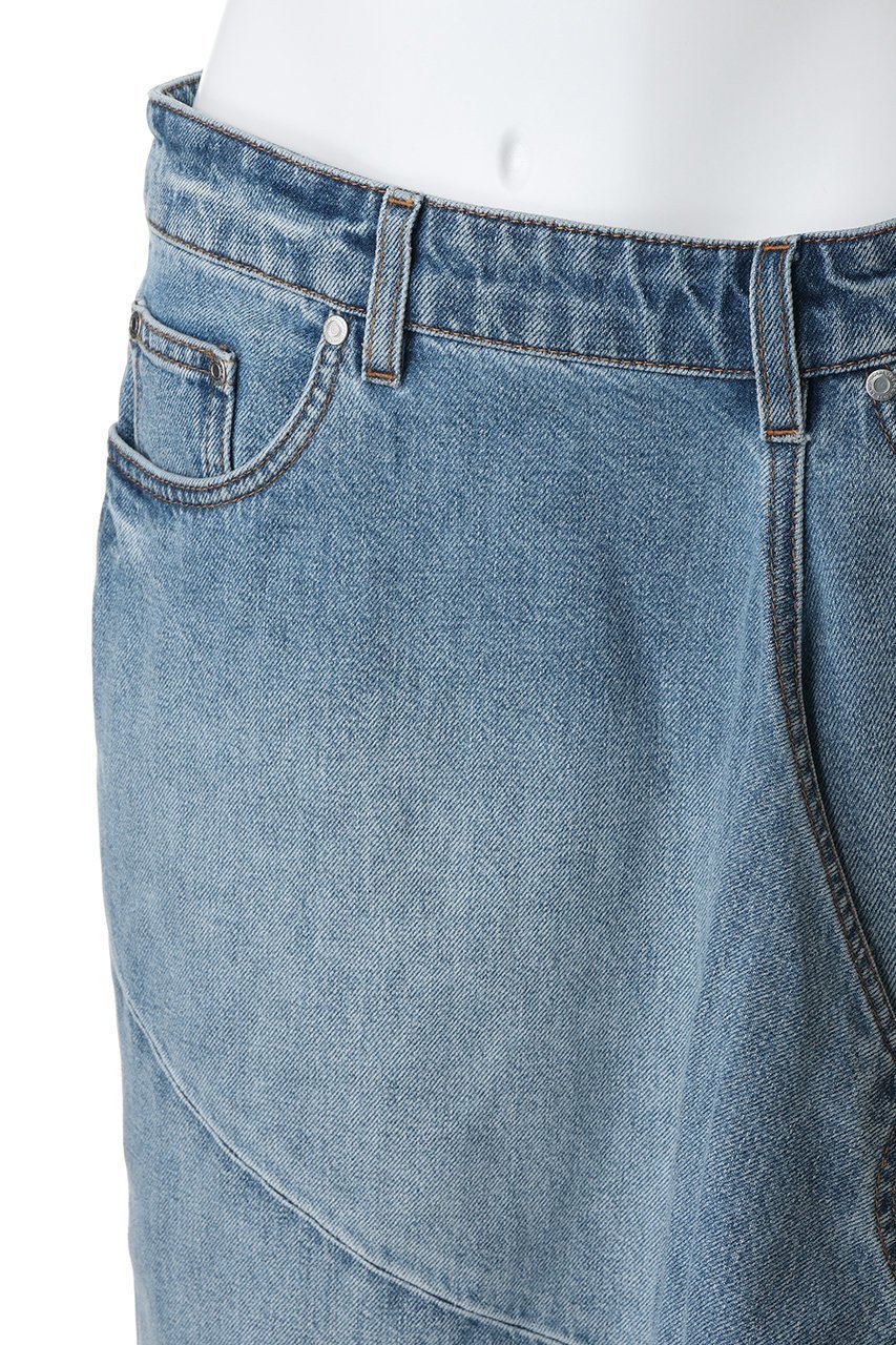 【ステラ マッカートニー/STELLA McCARTNEY】のデコンストラクテッドデニムスカート 人気、トレンドファッション・服の通販 founy(ファニー) 　ファッション　Fashion　レディースファッション　Fashion for Women　スカート　Skirts　デニムスカート・カジュアルスカート　Denim Skirts　デニム　Denim, Jeans Material　パッチワーク　Patchwork, Mixed Fabric　フロント　Front, Front Design　定番　Standard, Basic Item　新作・新入荷　New Arrivals / New In　other-5|ID: prp329100004879235 ipo3291000000036408156