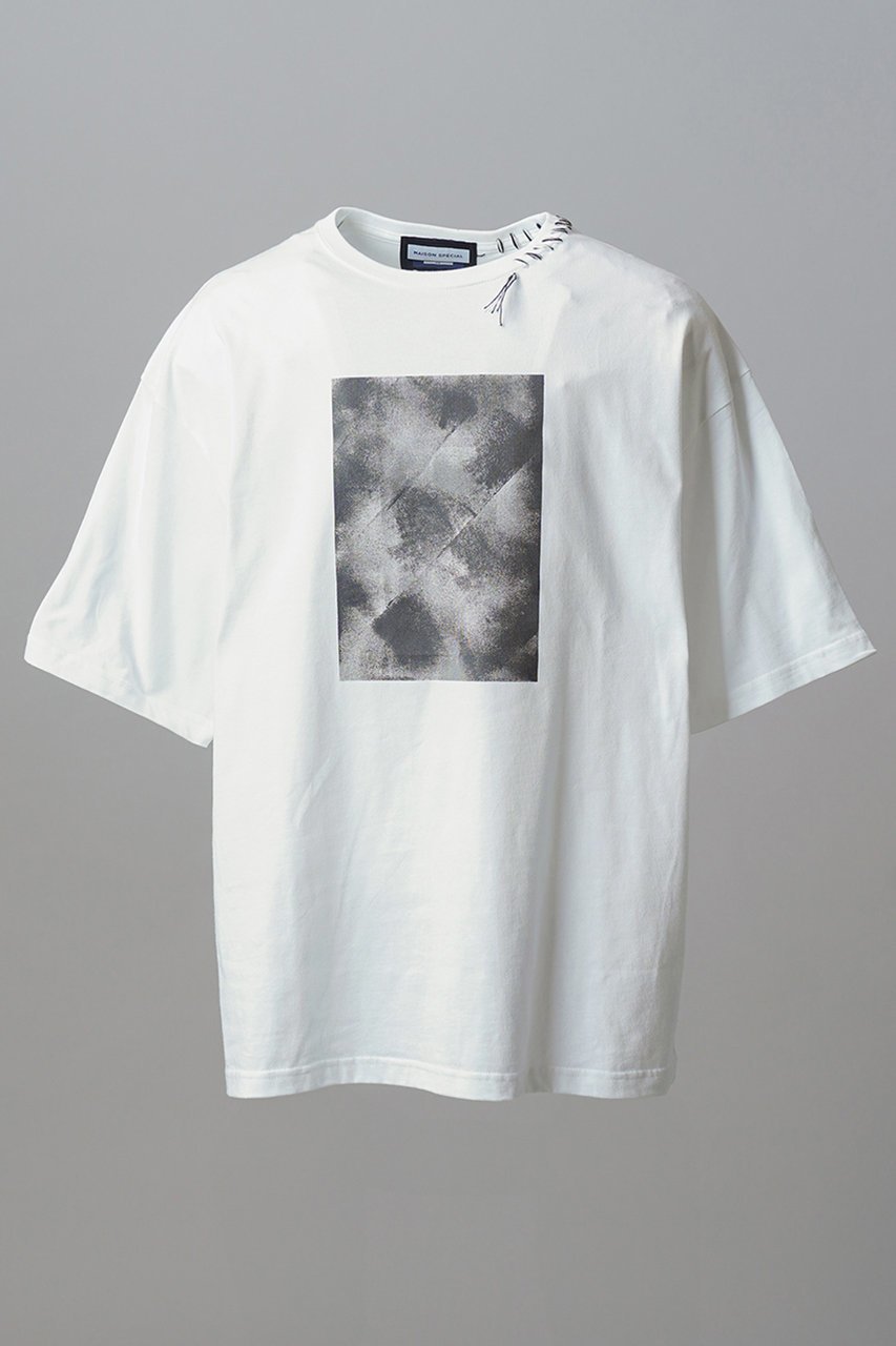 【メゾンスペシャル/MAISON SPECIAL】の【UNISEX】Abstract Hand-Printed Prime-Over Stitched Crew Neck T-shirt/アブストラクトハンドプリントプライムオーバーステッチクルーネックTシャツ インテリア・キッズ・メンズ・レディースファッション・服の通販 founy(ファニー) ファッション Fashion レディースファッション Fashion for Women トップス・カットソー Cut & Sew Tops シャツ・ブラウス・オフィスカジュアル Elegant Blouses & Button-Ups ロングTシャツ・Tシャツ Longline T-Shirts & Tees カットソー・ベーシックTシャツ Cut-and-Sewn Tops / Stretch Tees & Basics ヴィンテージ Vintage Style 今季 This Season, Current Season ショルダー Shoulder, Shoulder Strap ショート Short, Short Length スリーブ Sleeve, Long Sleeve / Short Sleeve ドロップ Drop Shoulder, Dropped Style なめらか Smooth, Silky Texture 人気 Popular, Best Seller ハンド Hand, Handmade バランス Balance, Style Balance パターン Pattern, Design Print フィット Fit, Slim Fit プリント Print, Printed Pattern ユニセックス Unisex, Genderless 新作・新入荷 New Arrivals / New In WHT(ホワイト)|ID: prp329100004879242 ipo3291000000036408218