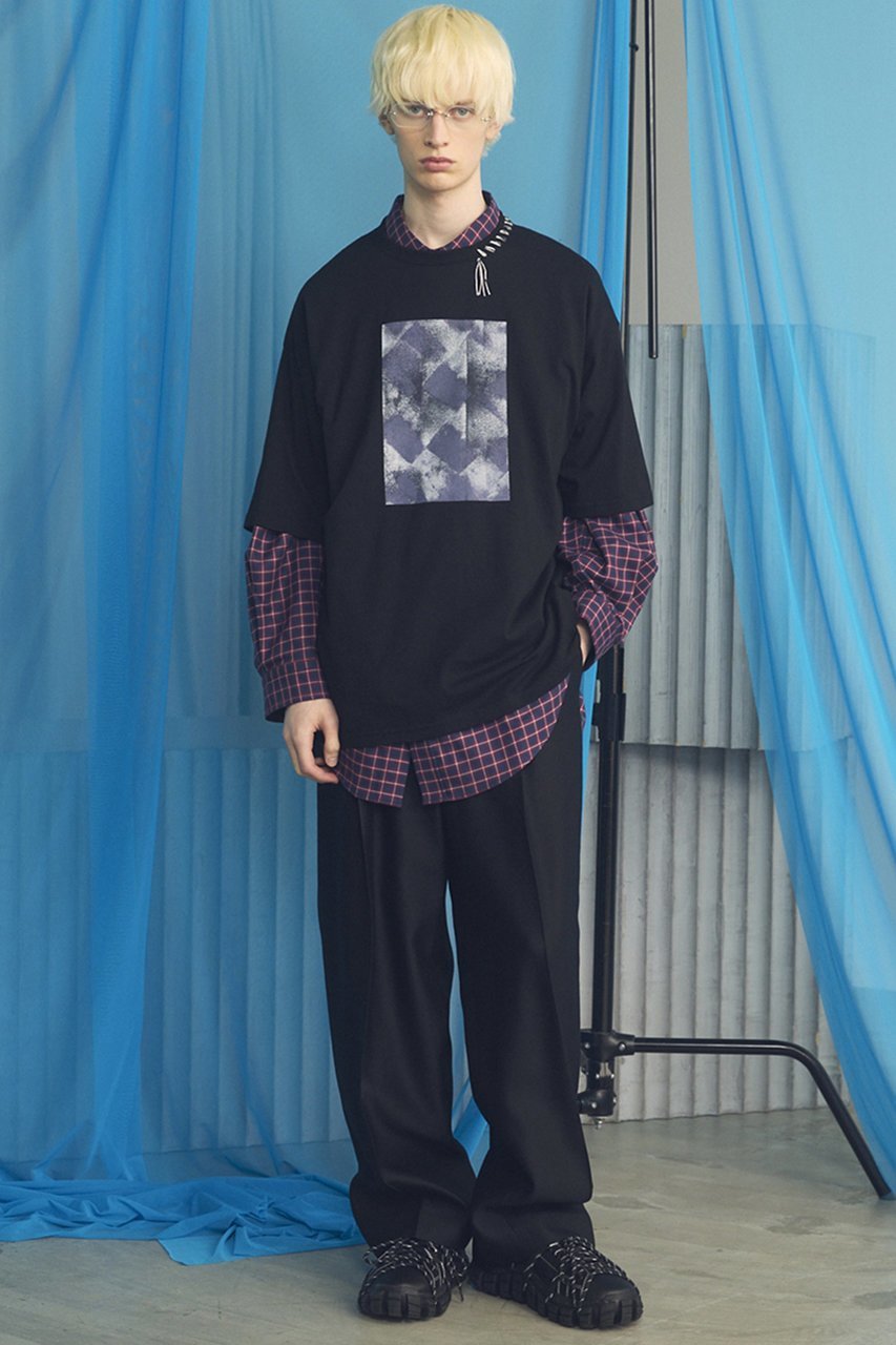 【メゾンスペシャル/MAISON SPECIAL】の【UNISEX】Abstract Hand-Printed Prime-Over Stitched Crew Neck T-shirt/アブストラクトハンドプリントプライムオーバーステッチクルーネックTシャツ 人気、トレンドファッション・服の通販 founy(ファニー) ファッション Fashion レディースファッション Fashion for Women トップス・カットソー Cut & Sew Tops シャツ・ブラウス・オフィスカジュアル Elegant Blouses & Button-Ups ロングTシャツ・Tシャツ Longline T-Shirts & Tees カットソー・ベーシックTシャツ Cut-and-Sewn Tops / Stretch Tees & Basics ヴィンテージ Vintage Style 今季 This Season, Current Season ショルダー Shoulder, Shoulder Strap ショート Short, Short Length スリーブ Sleeve, Long Sleeve / Short Sleeve ドロップ Drop Shoulder, Dropped Style なめらか Smooth, Silky Texture 人気 Popular, Best Seller ハンド Hand, Handmade バランス Balance, Style Balance パターン Pattern, Design Print フィット Fit, Slim Fit プリント Print, Printed Pattern ユニセックス Unisex, Genderless 新作・新入荷 New Arrivals / New In other-2|ID: prp329100004879242 ipo3291000000036408221