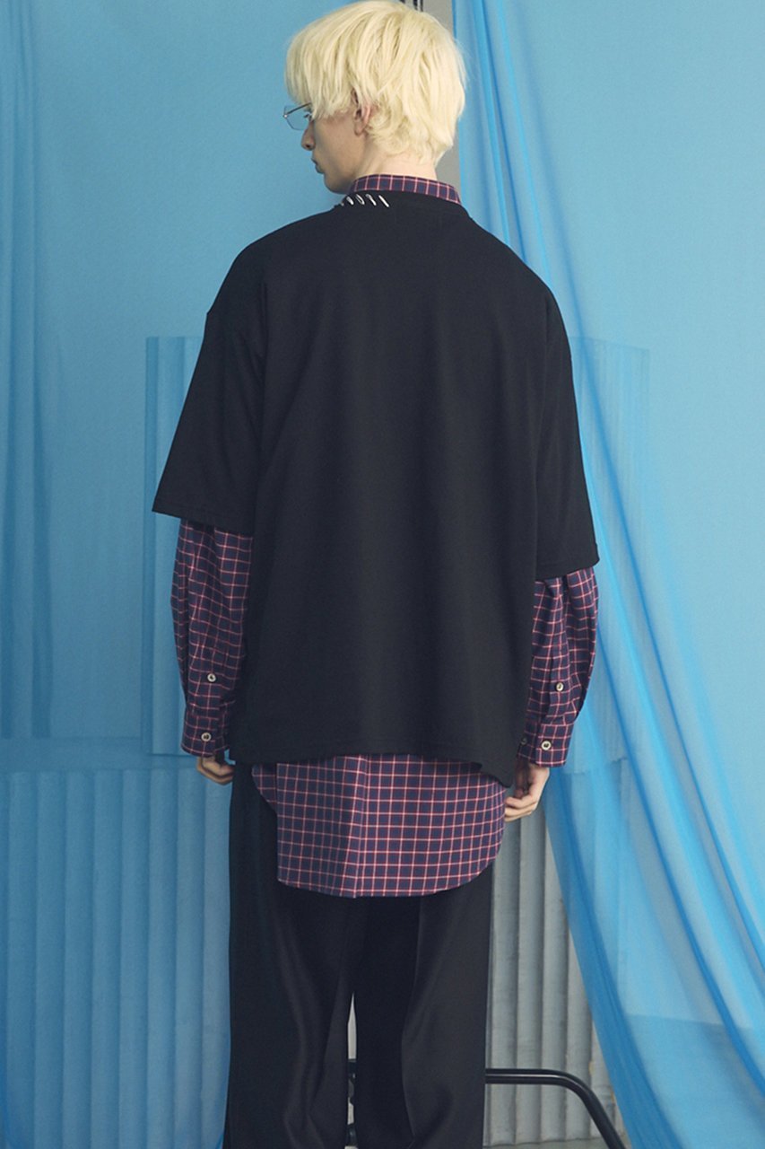 【メゾンスペシャル/MAISON SPECIAL】の【UNISEX】Abstract Hand-Printed Prime-Over Stitched Crew Neck T-shirt/アブストラクトハンドプリントプライムオーバーステッチクルーネックTシャツ 人気、トレンドファッション・服の通販 founy(ファニー) ファッション Fashion レディースファッション Fashion for Women トップス・カットソー Cut & Sew Tops シャツ・ブラウス・オフィスカジュアル Elegant Blouses & Button-Ups ロングTシャツ・Tシャツ Longline T-Shirts & Tees カットソー・ベーシックTシャツ Cut-and-Sewn Tops / Stretch Tees & Basics ヴィンテージ Vintage Style 今季 This Season, Current Season ショルダー Shoulder, Shoulder Strap ショート Short, Short Length スリーブ Sleeve, Long Sleeve / Short Sleeve ドロップ Drop Shoulder, Dropped Style なめらか Smooth, Silky Texture 人気 Popular, Best Seller ハンド Hand, Handmade バランス Balance, Style Balance パターン Pattern, Design Print フィット Fit, Slim Fit プリント Print, Printed Pattern ユニセックス Unisex, Genderless 新作・新入荷 New Arrivals / New In other-5|ID: prp329100004879242 ipo3291000000036408224