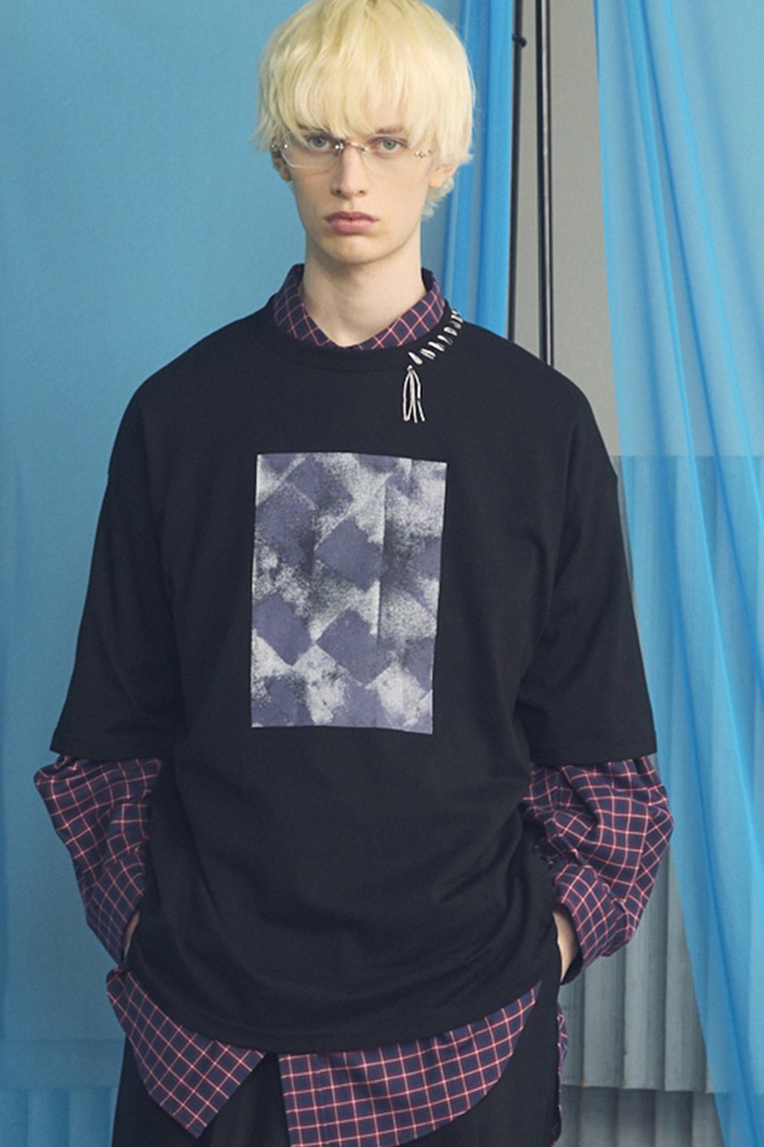 【メゾンスペシャル/MAISON SPECIAL】の【UNISEX】Abstract Hand-Printed Prime-Over Stitched Crew Neck T-shirt/アブストラクトハンドプリントプライムオーバーステッチクルーネックTシャツ 人気、トレンドファッション・服の通販 founy(ファニー) ファッション Fashion レディースファッション Fashion for Women トップス・カットソー Cut & Sew Tops シャツ・ブラウス・オフィスカジュアル Elegant Blouses & Button-Ups ロングTシャツ・Tシャツ Longline T-Shirts & Tees カットソー・ベーシックTシャツ Cut-and-Sewn Tops / Stretch Tees & Basics ヴィンテージ Vintage Style 今季 This Season, Current Season ショルダー Shoulder, Shoulder Strap ショート Short, Short Length スリーブ Sleeve, Long Sleeve / Short Sleeve ドロップ Drop Shoulder, Dropped Style なめらか Smooth, Silky Texture 人気 Popular, Best Seller ハンド Hand, Handmade バランス Balance, Style Balance パターン Pattern, Design Print フィット Fit, Slim Fit プリント Print, Printed Pattern ユニセックス Unisex, Genderless 新作・新入荷 New Arrivals / New In other-6|ID: prp329100004879242 ipo3291000000036408226