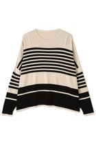 【アドーア/ADORE】のボーダーニット ホワイト|ID: prp329100004879407 ipo3291000000036870574