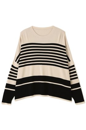 【アドーア/ADORE】 ボーダーニット大人の最旬トレンドファッション＆コーディネート founy(ファウニー) ファッション Fashion レディースファッション Fashion for Women トップス・カットソー Cut & Sew Tops ニット Knit Tops & Sweaters カジュアルプルオーバー・ニットトップス Pullovers & Knit Tops / Casual Pullovers シンプル Simple, Minimal ボトム Bottoms, Lower Wear ボーダー Border, Stripe モダン Modern, Contemporary ランダム Random, Irregular リラックス Relax, Relaxed Fit |ID:prp329100004879407