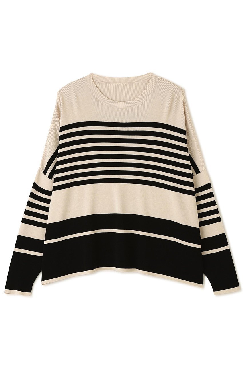 【アドーア/ADORE】のボーダーニット 大人の最旬トレンドファッション＆コーディネート founy(ファウニー) 　ファッション　Fashion　レディースファッション　Fashion for Women　トップス・カットソー　Cut & Sew Tops　ニット　Knit Tops & Sweaters　カジュアルプルオーバー・ニットトップス　Pullovers & Knit Tops / Casual Pullovers　シンプル　Simple, Minimal　ボトム　Bottoms, Lower Wear　ボーダー　Border, Stripe　モダン　Modern, Contemporary　ランダム　Random, Irregular　リラックス　Relax, Relaxed Fit　 other-1|ID: prp329100004879407 ipo3291000000037237222
