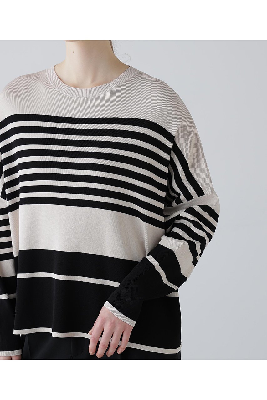 【アドーア/ADORE】のボーダーニット 大人の最旬トレンドファッション＆コーディネート founy(ファウニー) 　ファッション　Fashion　レディースファッション　Fashion for Women　トップス・カットソー　Cut & Sew Tops　ニット　Knit Tops & Sweaters　カジュアルプルオーバー・ニットトップス　Pullovers & Knit Tops / Casual Pullovers　シンプル　Simple, Minimal　ボトム　Bottoms, Lower Wear　ボーダー　Border, Stripe　モダン　Modern, Contemporary　ランダム　Random, Irregular　リラックス　Relax, Relaxed Fit　other-7|ID: prp329100004879407 ipo3291000000037237229