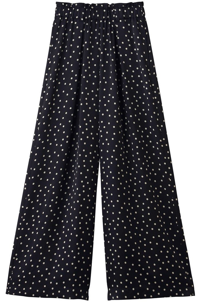 【ランバン オン ブルー/LANVIN en Bleu】のMarina dotプリントワイドパンツ インテリア・キッズ・メンズ・レディースファッション・服の通販 founy(ファニー) https://founy.com/ ファッション Fashion レディースファッション Fashion for Women パンツ Pants & Trousers コレクション Collection, Seasonal Line サテン Satin, Glossy Fabric ドット Polka Dot, Dot Pattern プリント Print, Printed Pattern ランダム Random, Irregular ループ Loop, Loop Knit ワイド Wide, Wide Fit 春 Spring |ID: prp329100004879409 ipo3291000000036897074