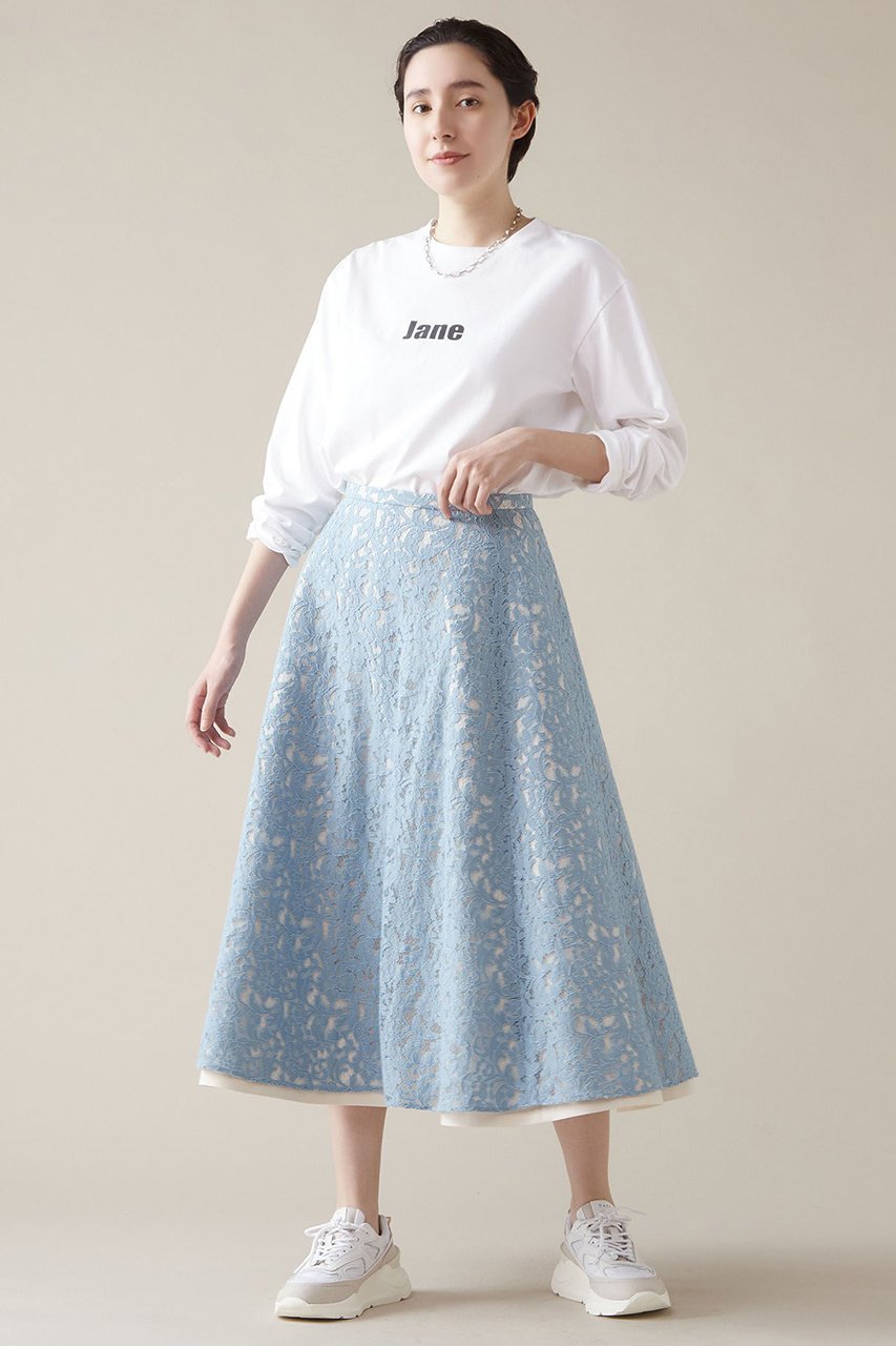 【マルティニーク/martinique】のレースサーキュラースカート 人気、トレンドファッション・服の通販 founy(ファニー) ファッション Fashion レディースファッション Fashion for Women スカート Skirts メッシュ Mesh, Net Fabric レース Lace, Lace Fabric 無地 Plain, Solid Color other-3|ID: prp329100004879421 ipo3291000000036409263