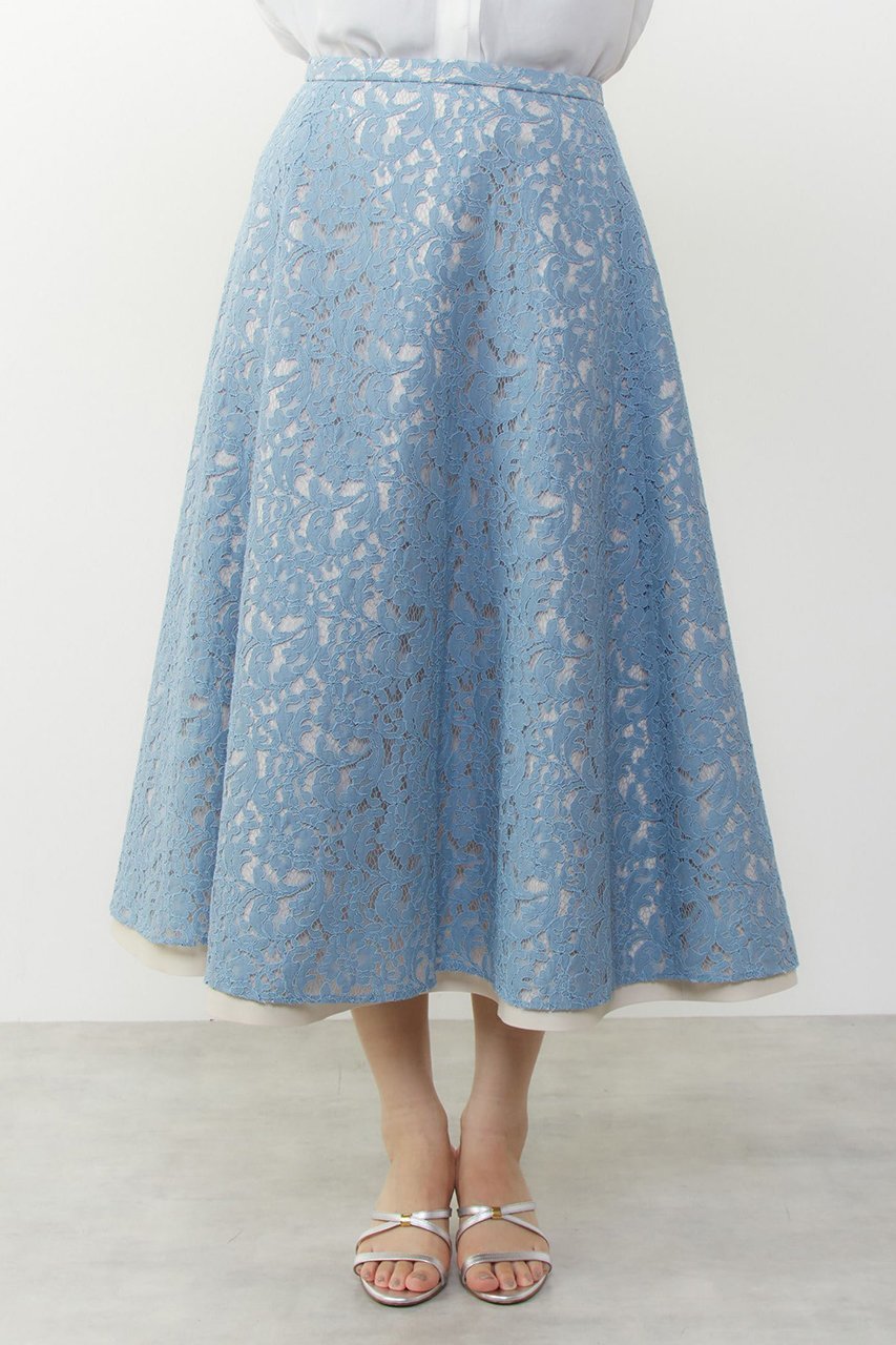 【マルティニーク/martinique】のレースサーキュラースカート 人気、トレンドファッション・服の通販 founy(ファニー) ファッション Fashion レディースファッション Fashion for Women スカート Skirts メッシュ Mesh, Net Fabric レース Lace, Lace Fabric 無地 Plain, Solid Color other-8|ID: prp329100004879421 ipo3291000000036409273