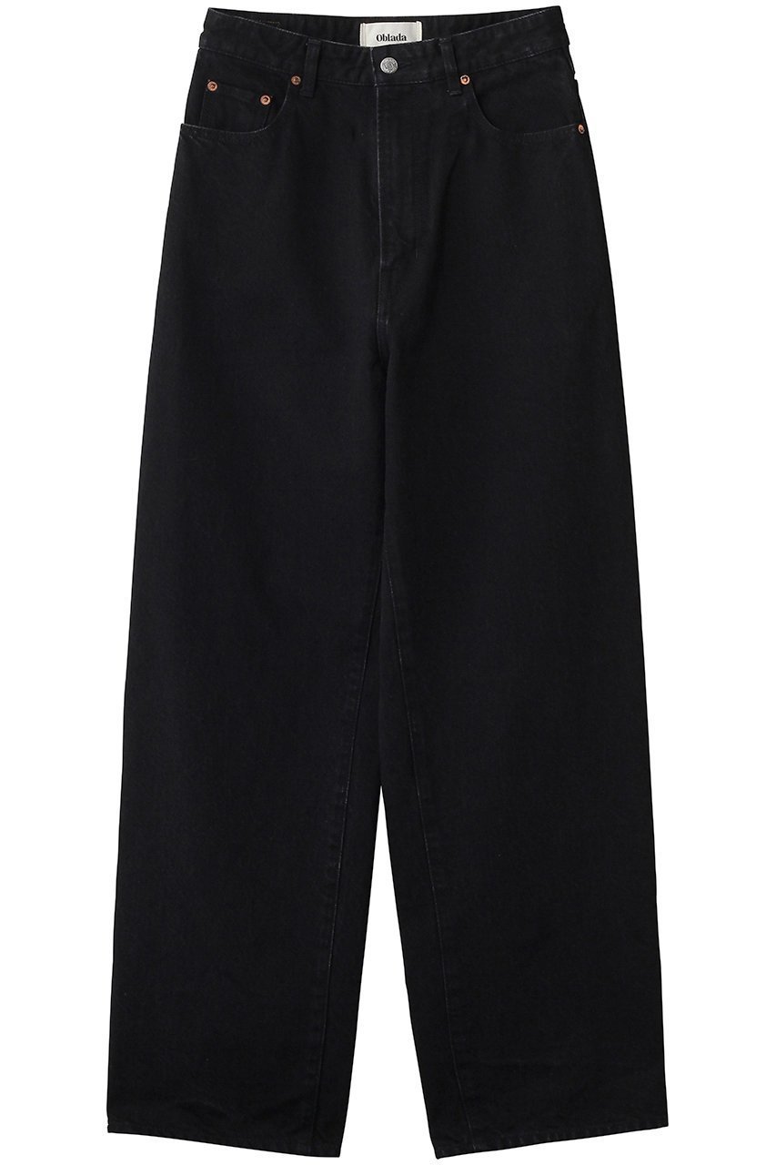 【オブラダ/Oblada】のBUDDY ジーンズ インテリア・キッズ・メンズ・レディースファッション・服の通販 founy(ファウニー) 　ファッション　Fashion　レディースファッション　Fashion for Women　パンツ　Pants & Trousers　デニムパンツ・ジーンズ・美脚デニム　Denim Jeans & Pants　ジャケット　Jacket, Outerwear　ジーンズ　Jeans, Denim Pants　スウェット / スエット　Sweatshirt, Sweatwear　ストレート　Straight, Straight Cut　デニム　Denim, Jeans Material　フィット　Fit, Slim Fit　定番　Standard, Basic Item　ブラック|ID: prp329100004879426 ipo3291000000036409314