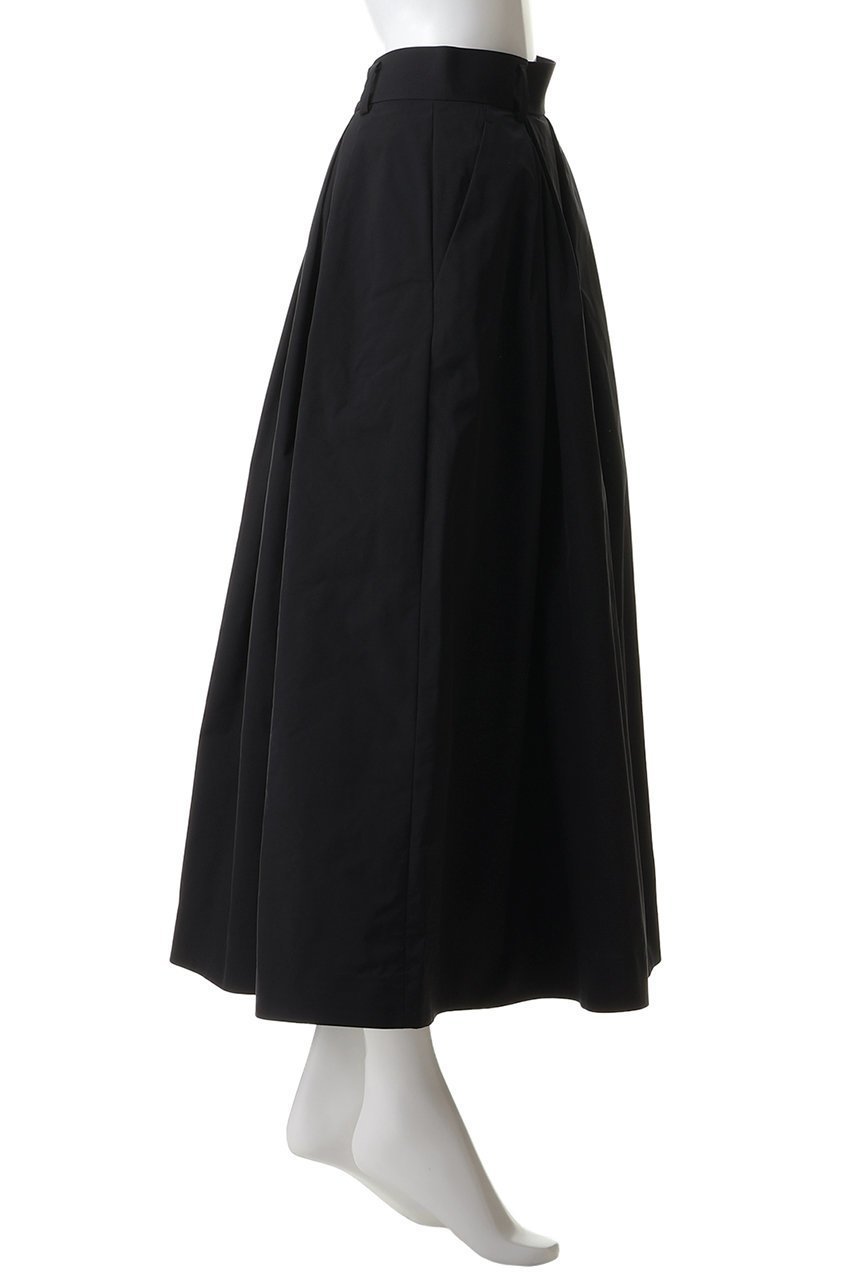 【ランバン オン ブルー/LANVIN en Bleu】のタフタタックフレアスカート 大人の最旬トレンドファッション＆コーディネート founy(ファウニー) 　ファッション　Fashion　レディースファッション　Fashion for Women　スカート　Skirts　Aライン・フレアスカート　A-Line & Flared Skirts　ロングスカート　Long Skirts / Maxi & Midi Skirts　シンプル　Simple, Minimal　タフタ　Taffeta, Structured Fabric　フレア　Flare, Flared　ロング　Long, Long-Length　other-3|ID: prp329100004879436 ipo3291000000036959663