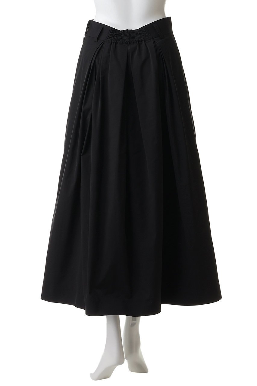 【ランバン オン ブルー/LANVIN en Bleu】のタフタタックフレアスカート 大人の最旬トレンドファッション＆コーディネート founy(ファウニー) 　ファッション　Fashion　レディースファッション　Fashion for Women　スカート　Skirts　Aライン・フレアスカート　A-Line & Flared Skirts　ロングスカート　Long Skirts / Maxi & Midi Skirts　シンプル　Simple, Minimal　タフタ　Taffeta, Structured Fabric　フレア　Flare, Flared　ロング　Long, Long-Length　other-4|ID: prp329100004879436 ipo3291000000036959664