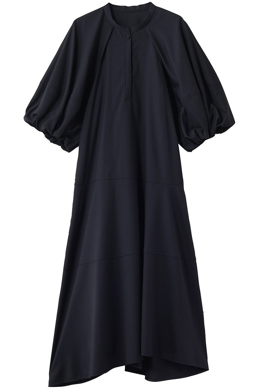 【ランバン オン ブルー/LANVIN en Bleu】のサマーウールバルーンスリーブワンピース 人気、トレンドファッション・服の通販 founy(ファニー) 　ファッション　Fashion　レディースファッション　Fashion for Women　ワンピース　Dresses　チュニック　Tunic Tops & Dresses　イレギュラー　Irregular Design　スリーブ　Sleeve, Long Sleeve / Short Sleeve　スーツ　Suit, Formalwear　チュニック　Tunic, Long Top　バルーン　Balloon, Balloon Silhouette　パーティ　Party, Party Style　ボレロ　Bolero, Short Cardigan　メンズ　Men's, Menswear　ロング　Long, Long-Length　エレガント 上品　Elegant　 other-1|ID: prp329100004879438 ipo3291000000036409404
