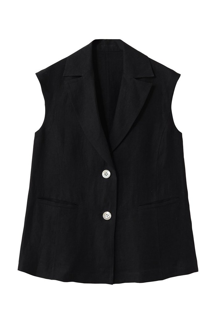 【エムフィル/M Fil】のベルギーリネン フレンチスリーブジレ インテリア・キッズ・メンズ・レディースファッション・服の通販 founy(ファウニー) https://founy.com/ ファッション Fashion レディースファッション Fashion for Women アウター Coat / Outerwear Collection レディースジャケット・軽アウター Jackets ウォッシャブル Machine Washable ジャケット Jacket, Outerwear スリーブ Sleeve, Long Sleeve / Short Sleeve フレンチ French, French Style ベスト Vest, Waistcoat リネン Linen, Linen Fabric エレガント 上品 Elegant 夏 Summer |ID: prp329100004879453 ipo3291000000036872907