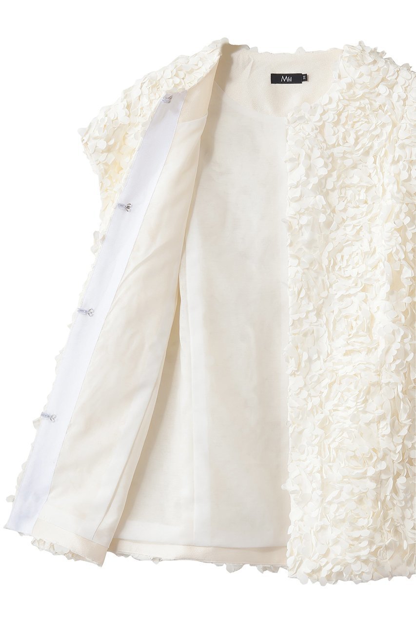 【エムフィル/M Fil】のフラワーチュール オーバーサイズドジレ 人気、トレンドファッション・服の通販 founy(ファニー) 　ファッション　Fashion　レディースファッション　Fashion for Women　アウター　Coat / Outerwear Collection　レディースジャケット・軽アウター　Jackets　イタリア　Italy　ジャケット　Jacket, Outerwear　チュール　Tulip, Tulip Motif　ファブリック　Fabric, Textile　ベスト　Vest, Waistcoat　モダン　Modern, Contemporary　リラックス　Relax, Relaxed Fit　新作・新入荷　New Arrivals / New In　春　Spring　軽量　Lightweight, Ultra Light　other-6|ID: prp329100004879465 ipo3291000000036409599