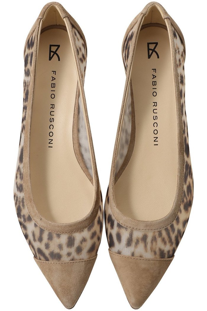 【ファビオ ルスコーニ/FABIO RUSCONI】のキャップトゥチュールフラットシューズ インテリア・キッズ・メンズ・レディースファッション・服の通販 founy(ファニー) https://founy.com/ ファッション Fashion レディースファッション Fashion for Women シューズ Shoes, Footwear チュール Tulip, Tulip Motif ドット Polka Dot, Dot Pattern パターン Pattern, Design Print フラット Flat, Flat Shoes レオパード Leopard, Animal Print ワイド Wide, Wide Fit |ID: prp329100004879679 ipo3291000000036895701