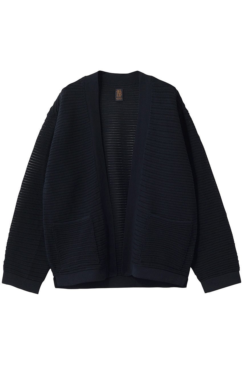 【バトナー/BATONER / MEN】の【MEN】SUMMER ニット バトゥンレス カーディガン インテリア・キッズ・メンズ・レディースファッション・服の通販 founy(ファウニー) 　ファッション　Fashion　メンズファッション　Fashion for Men　カットソー　Cut and Sewn Top　カーディガン　Cardigan, Knitwear　コーティング　Coating, Coated Finish　サマー　Summer, Summer Style　再入荷　Restock / Back in Stock　夏　Summer　ネイビー|ID: prp329100004879689 ipo3291000000036895717