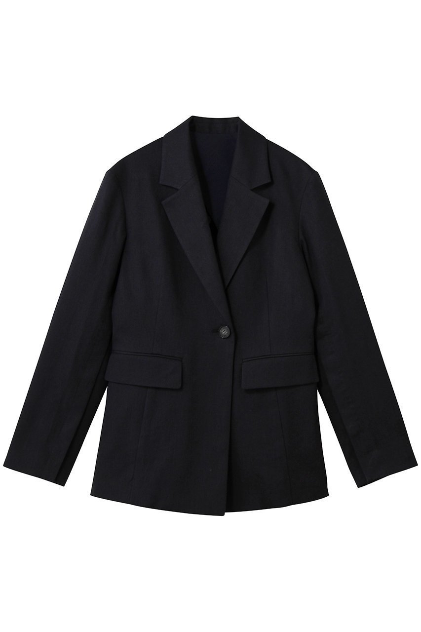 【デパリエ/DEPAREILLE】のヴィスコースリネンジャケット インテリア・キッズ・メンズ・レディースファッション・服の通販 founy(ファニー) 　ファッション　Fashion　レディースファッション　Fashion for Women　アウター　Coat / Outerwear Collection　レディースジャケット・軽アウター　Jackets　シンプル　Simple, Minimal　ジャケット　Jacket, Outerwear　リネン　Linen, Linen Fabric　リュクス　Luxury, Elegant, High-End, Chic　エレガント 上品　Elegant　ネイビー|ID: prp329100004879699 ipo3291000000036412037